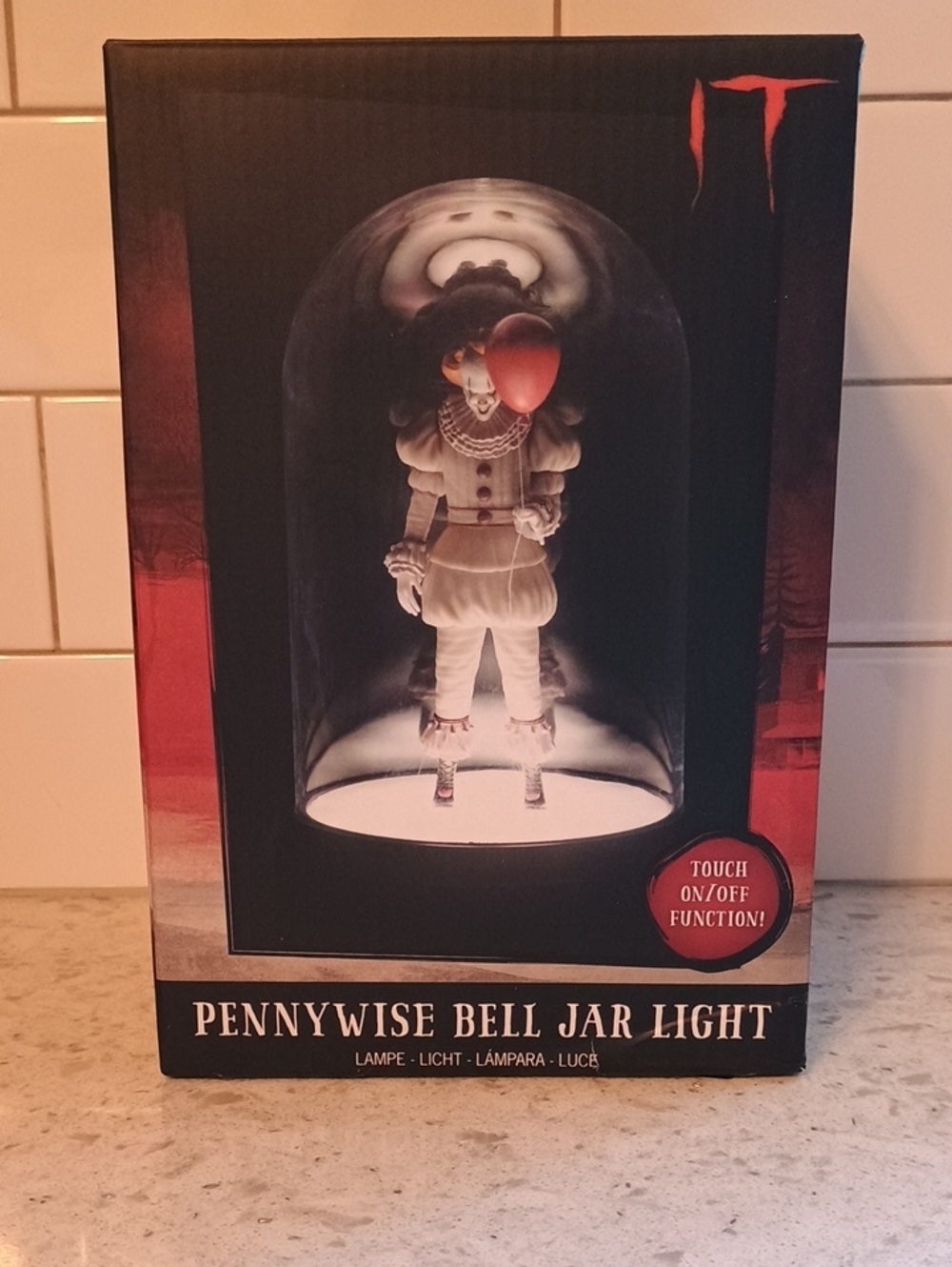 NIB Pennywise Bell Jar Light - Red Balloon Accent